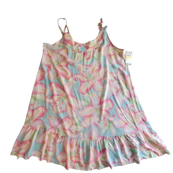 Tommy Bahama Dresses & Skirts - Tommy Bahama Floral Sleeveless Ruffle Hem Gown M/M Adjustable spaghetti straps
